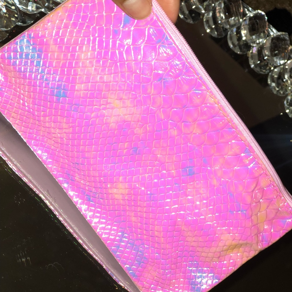 Metallic makeup, coin, wallet, pouch set